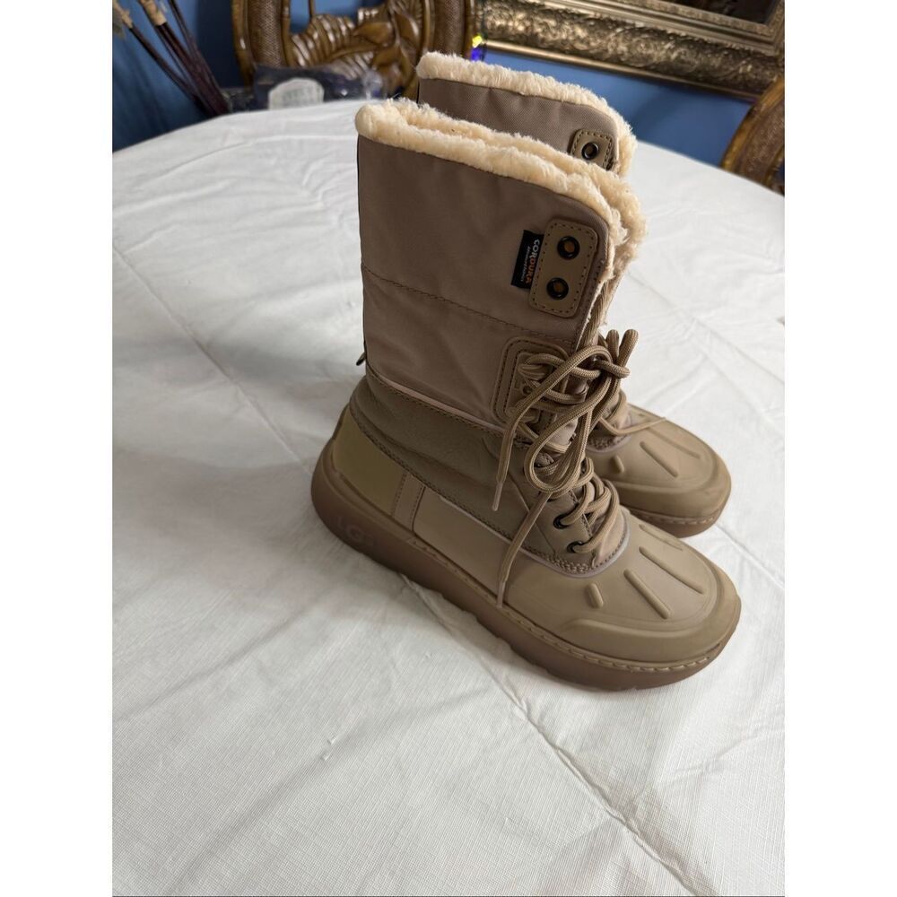 UGG CITY BUTTE DUNE LEATHER MEN’S WATERPROOF SNOW BOOTS SIZE 9.5 9 1/2